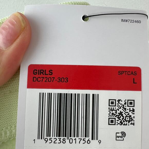 NIKE Sportswear Club Fleece Green Sweatpants Cotton Ribbed Cuff Size Large L NEW - Picture 7 of 11